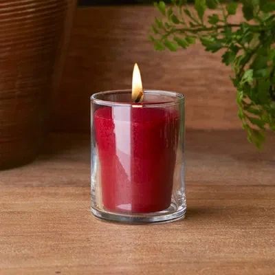 Root Candles Spiced Orchard Votive Candle In Garnet