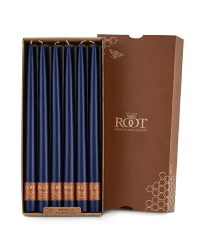 Root Candles Taper 12" Candle Set, 12 Piece In Abyss