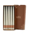 Root Candles Taper 12" Candle Set, 12 Piece In Ivory