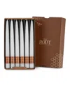Root Candles Taper 9" Candle Set, 12 Piece In White