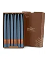 Root Candles Taper 9" Candle Set, 12 Piece In Williamsburg Blue
