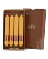 Root Candles Timberline Collenette 9" Taper Candle Set, 4 Piece In Butterscotch