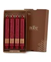 Root Candles Timberline Collenette 9" Taper Candle Set, 4 Piece In Garnet