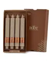 Root Candles Timberline Collenette 9" Taper Candle Set, 4 Piece In Taupe