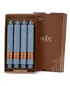 Root Candles Timberline Collenette 9" Taper Candle Set, 4 Piece In Williamsburg Blue
