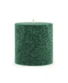 Root Candles Timberline Pillar Candle, 3" X 3" In Dark Green