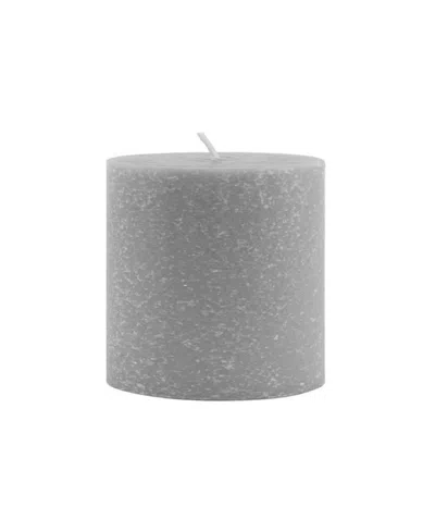 Root Candles Timberline Pillar Candle, 3" X 3" In Platinum