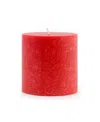 Root Candles Timberline Pillar Candle, 3" X 3" In Red