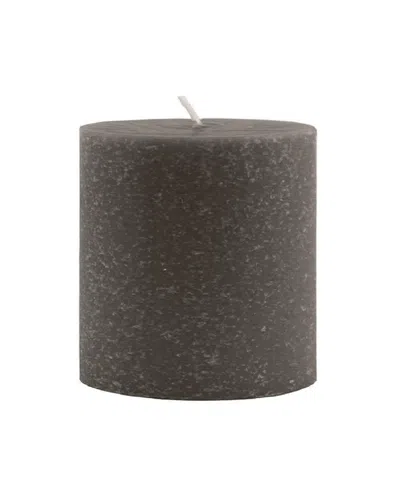 Root Candles Timberline Pillar Candle, 3" X 3" In Stone
