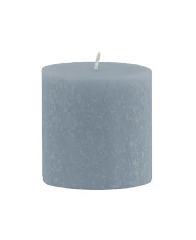 Root Candles Timberline Pillar Candle, 3" X 3" In Williamsburg Blue