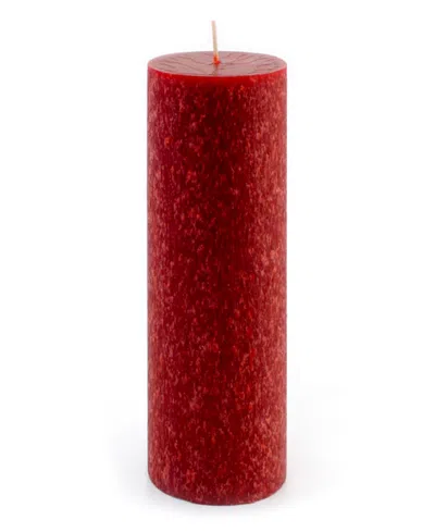 Root Candles Timberline Pillar Candle, 3" X 9" In Garnet