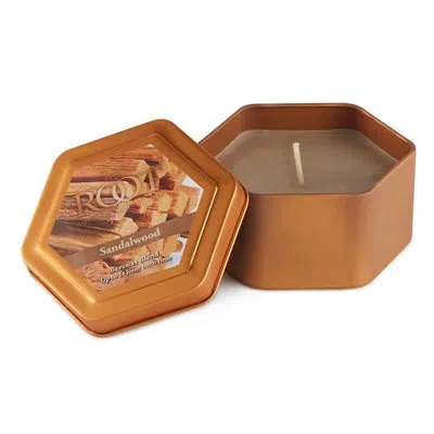 Root Candles Traveler Sandalwood Scented Jar Candle In Brown