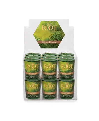 Root Candles Votive Winter Balsam 20 Hour Candles Set, 18 Piece In Forest