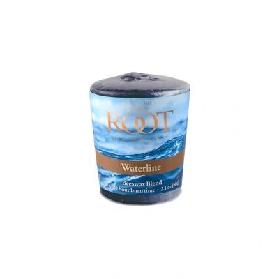 Root Candles Waterline Scented Votive Candle Set Of 18 In Navy