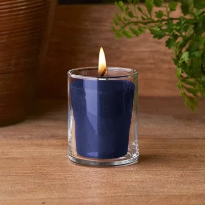 Root Candles Waterline Scented Votive Candle Set Of 3 In Navy