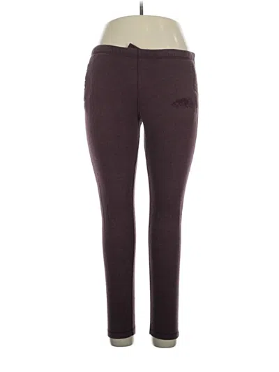 Pre-owned Roots Active Pants In Burgundy