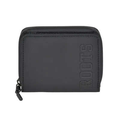 Roots Compact Zip Around Snap Wallet In Blue