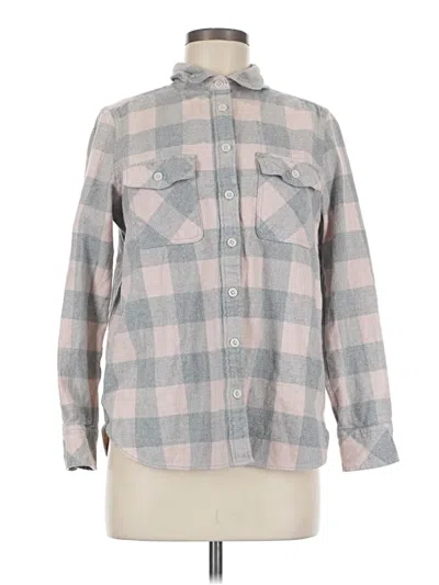 Pre-owned Roots Long Sleeve Button Down Shirt In Gray