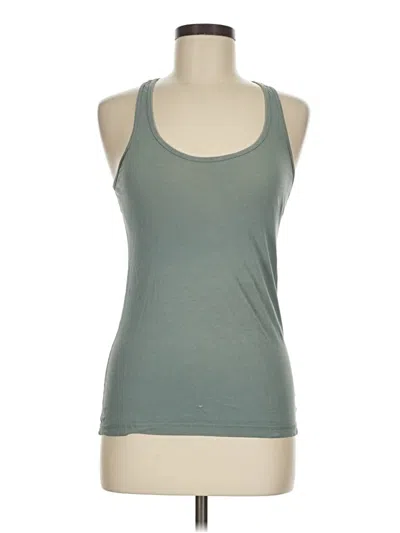 Pre-owned Roots Tank Top Green Halter Neckline Tops