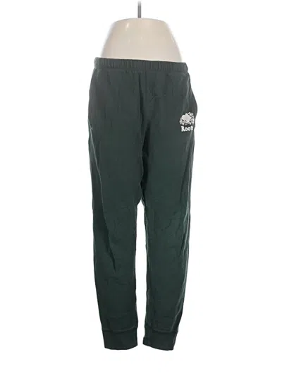Pre-owned Roots Track Pants In Green
