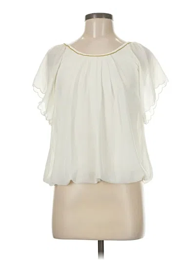 Pre-owned Rope Picnic Short Sleeve Blouse In White