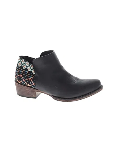 Pre-owned Roper Ankle Boots In Black