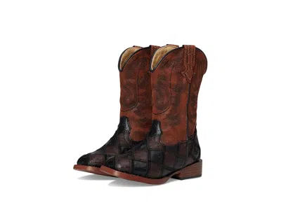 Roper Bird Blocks (toddler/little Kid) Cowboy Boots Brown : 9 Toddler M, Synthetic