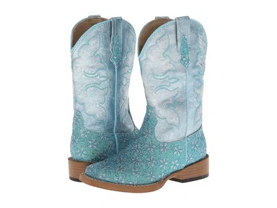 Roper Bling Glitter (toddler/little Kid) Girl Cowboy Boots Blue : 3 Little Kid M, Synthetic