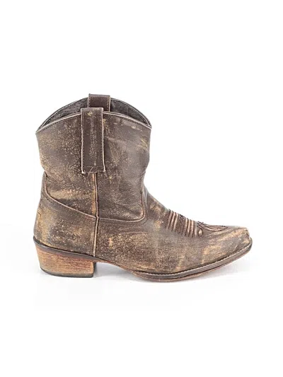 Pre-owned Roper Boots In Brown