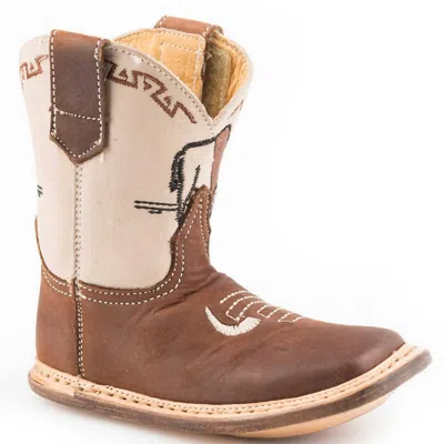 Roper Kids' Boys Vamp Cowbaby Boots In Brown