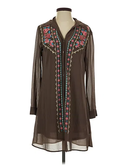 Pre-owned Roper Casual Dress In Brown