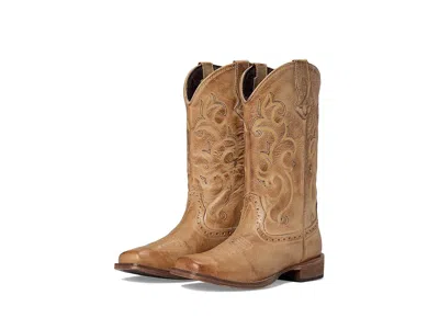 Roper Classic Cowgirl Cowboy Boots Tan : 9 M, Leather/synthetic In Brown