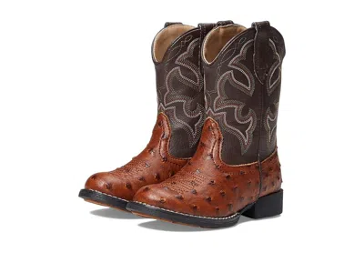 Roper Cody Lights (toddler/little Kid) Cowboy Boots Tan : 9 Toddler M, Synthetic In Brown