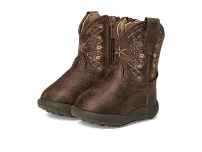 Roper Kids' Cowbabies Bailey (infant/toddler) Girls Shoes Vintage Brown Faux Leather Upper : 4 Toddler M, Synthe