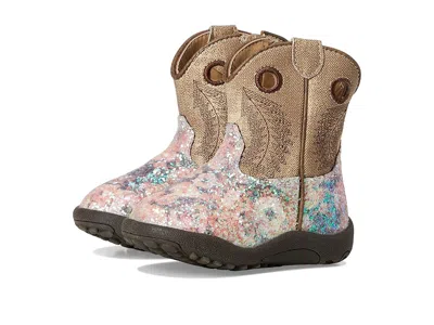Roper Kids' Cowbabies Willow Glitter (infant/toddler) Girls Shoes Brown Floral Glitter Vamp : 4 Toddler M, Synth In Multi