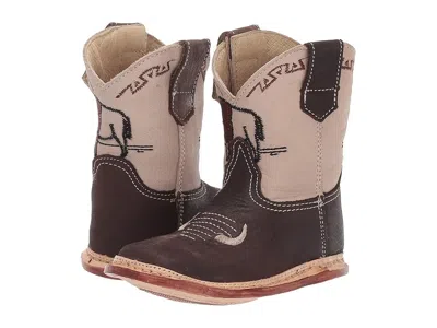 Roper Kids' Cowbaby Buffalo (infant/toddler) Boys Shoes Brown Vamp/buffalo Embroidery : 4 Toddler M, Leather
