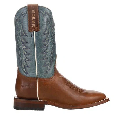 Pre-owned Roper Cowboy Square Toe Mens Brown Casual Boots 09-020-7018-8661
