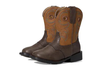 Roper Kids' Daniel (toddler) Cowboy Boots Tumbled Brown Vamp/vintage Tan Shaft : 6 Toddler M, Leather