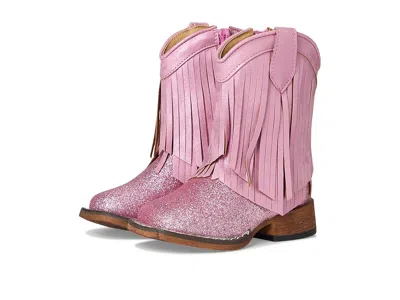 Roper Kids' Double Fringe (toddler) Girl Cowboy Boots Pink : 8 Toddler B - Medium, Synthetic