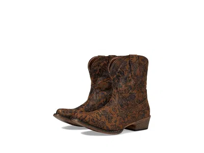 Roper Emma Floral Cowboy In Brown