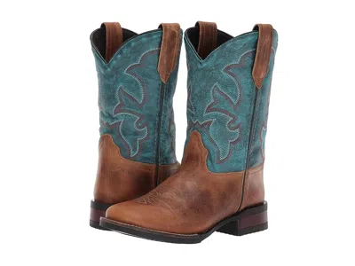 Roper Ezrah (toddler/little Kid) Cowboy Boots Tan Leather Vamp/blue Leather Vamp : 9 Toddler M
