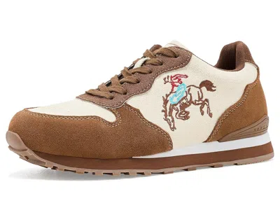 Roper Giddyup Buckin Women's Shoes Brown: 7 B - Medium, Canvas/suede