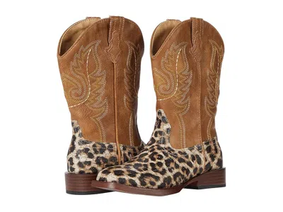 Roper Glitter Leopard (toddler/little Kid) Girls Shoes Tan : 3 Little Kid M, Synthetic In Brown