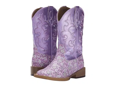 Roper Lavender Square Toe Boots (toddler/little Kid) Girl Cowboy Boots Purple : 9 Toddler M, Synthetic