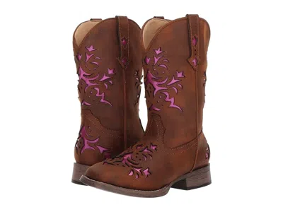 Roper Lola (toddler/little Kid) Girl Cowboy Boots Vintage Brown Vamp & Shaft : 9 Toddler M, Synthetic
