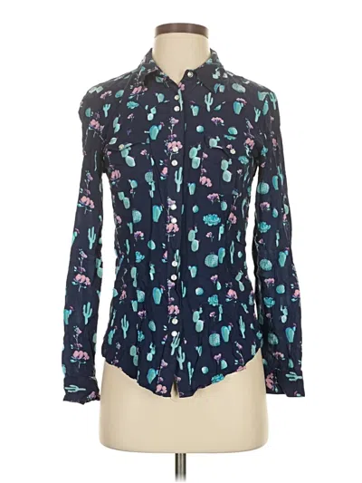 Pre-owned Roper Long Sleeve Blouse In Blue