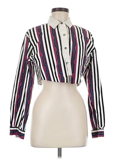 Pre-owned Roper Long Sleeve Blouse In Ivory