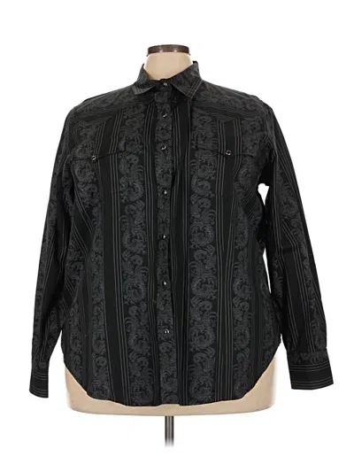 Pre-owned Roper Long Sleeve Button Down Shirt In Black
