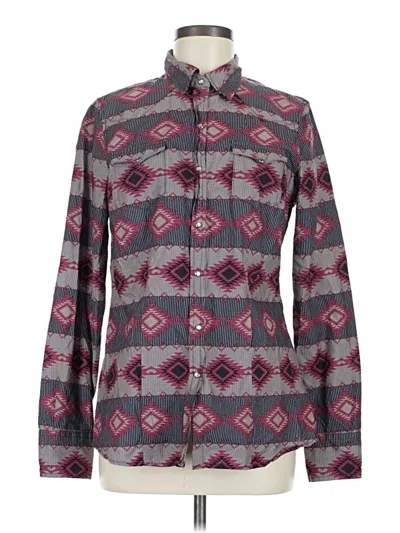 Pre-owned Roper Long Sleeve Button Down Shirt In Gray