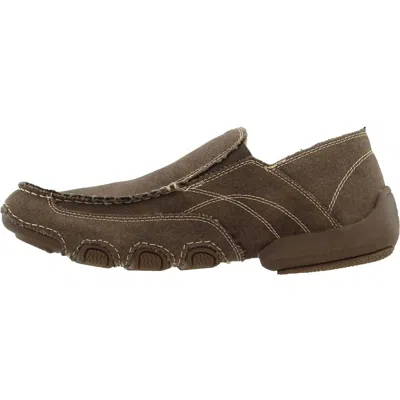 Roper Men's Driving Moc Slip-on Casual Shoe In Chocolate In Brown